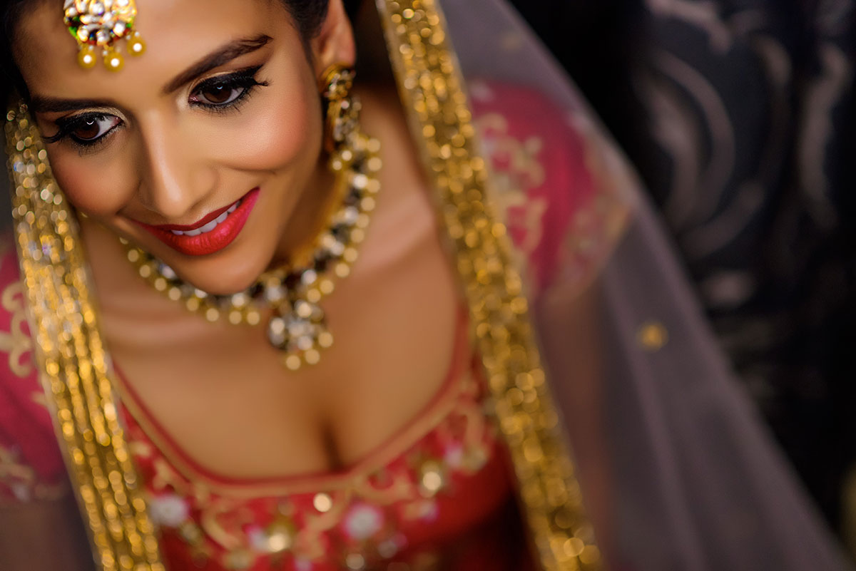 indian bridal portrait
